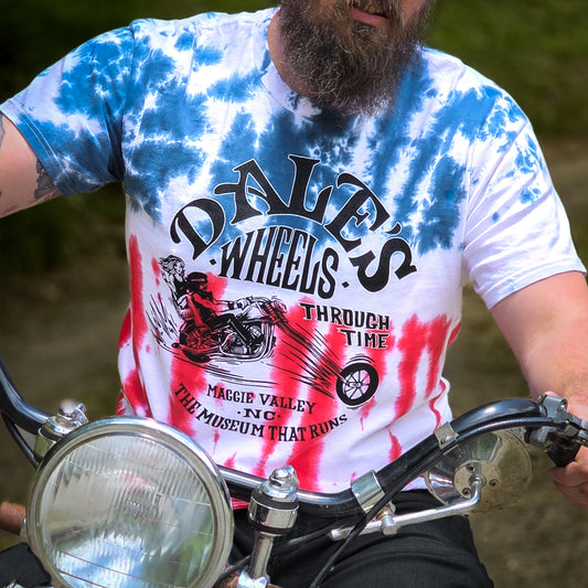 Retro Tie Dye - Red, White, and Blue